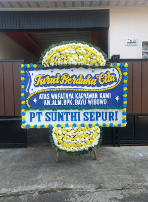 Papan Bunga Duka di Karangnongko